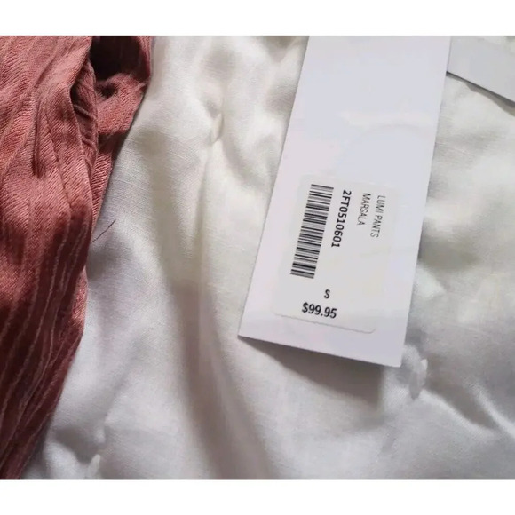 SOFT SURROUNDINGS Lumi Pant Sz S NWT $99 Pull On Straight Leg Pants in Marsala - Picture 3 of 7